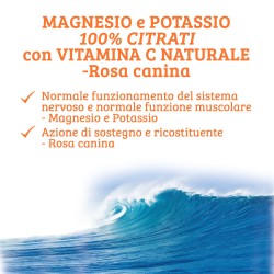 Magnesio e Potassio 100% citrati con Vitamina C OPTIMA NATURALS