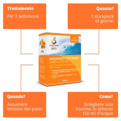 Magnesio e Potassio 100% citrati con Vitamina C OPTIMA NATURALS