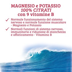 Magnesio e Potassio 100% citrati con 9 vitamine B OPTIMA NATURALS